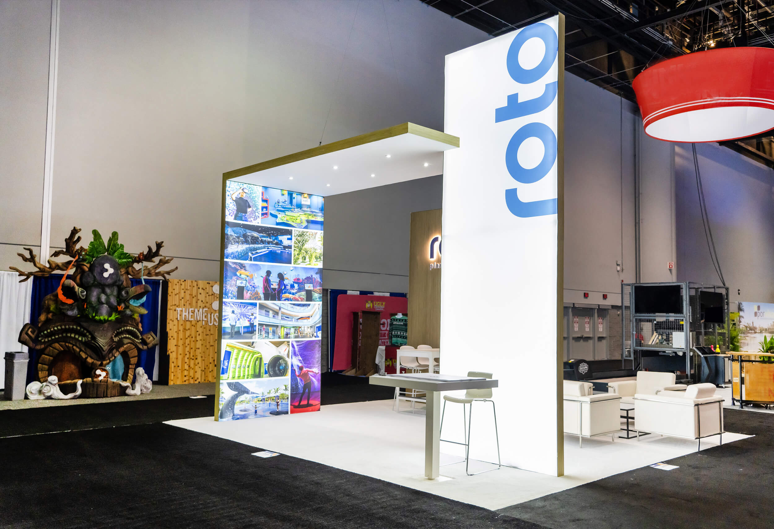 Roto 20x20 exhibit rentals at IAAPA, Orlando