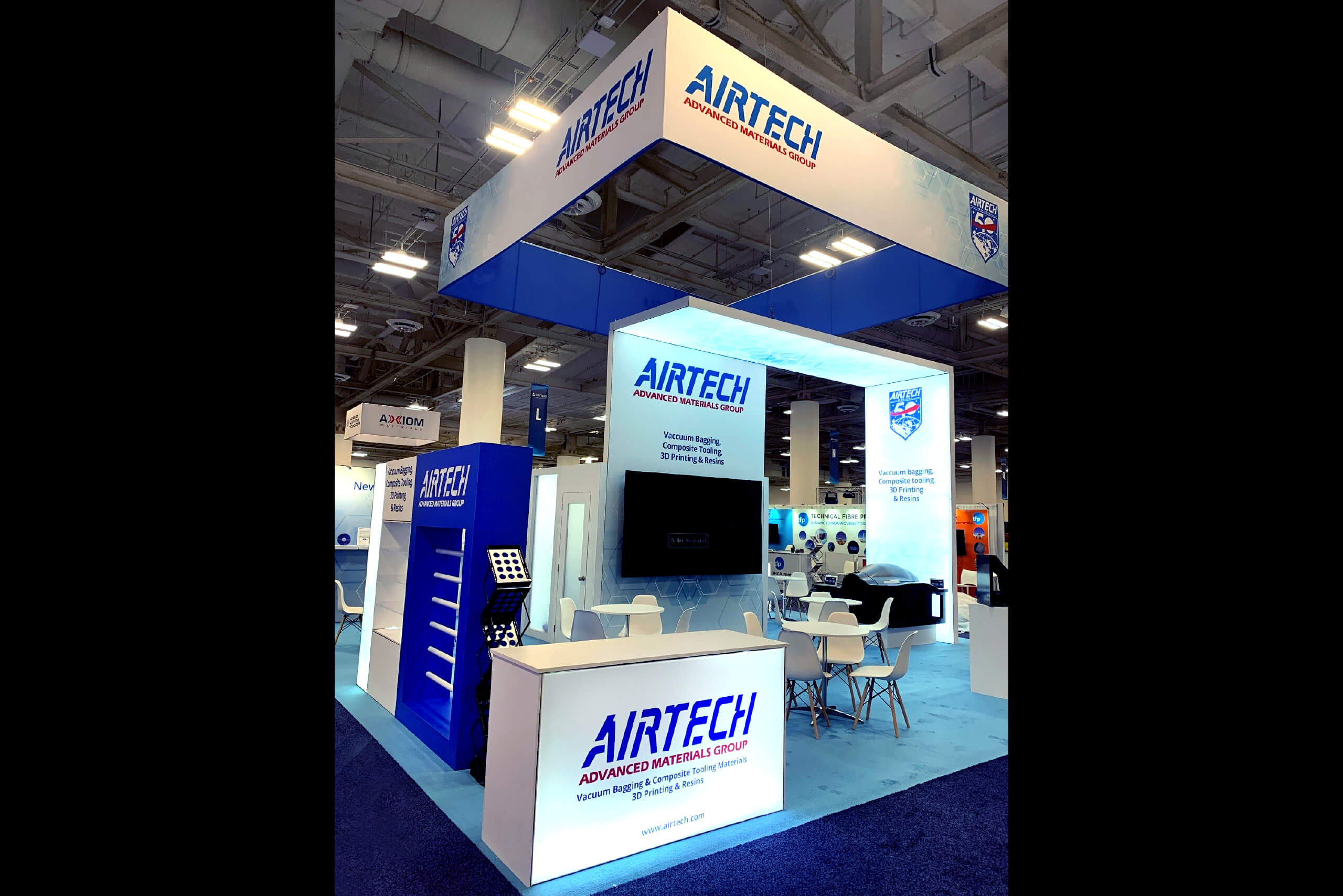 Airtech 10x30 booth rentals at IBEX show, Tampa