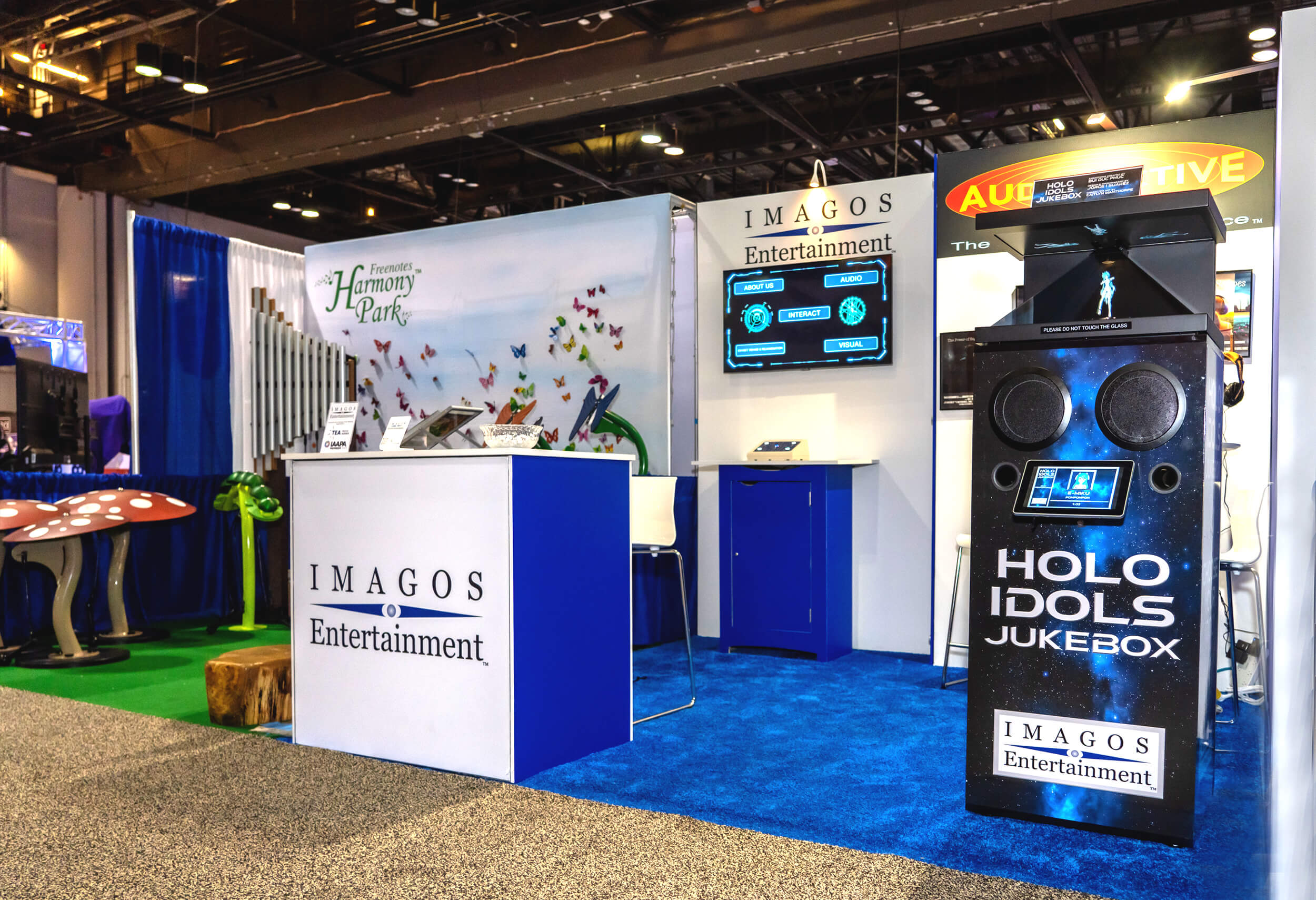 IMAGOS Entertainment 10x10 custom trade show display rentals at IAAPA