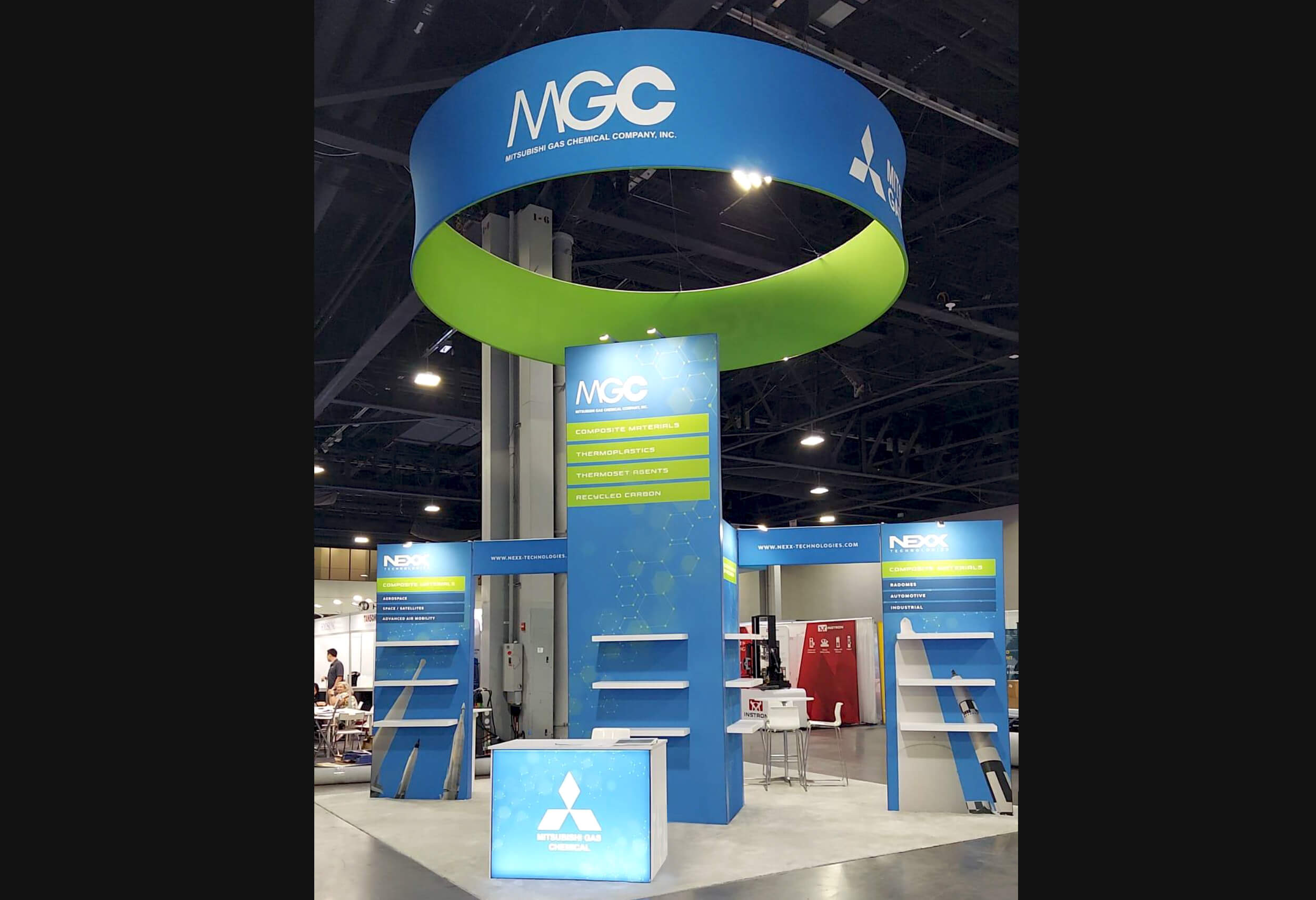 MGC 20x20 custom booth rentals at CAMX