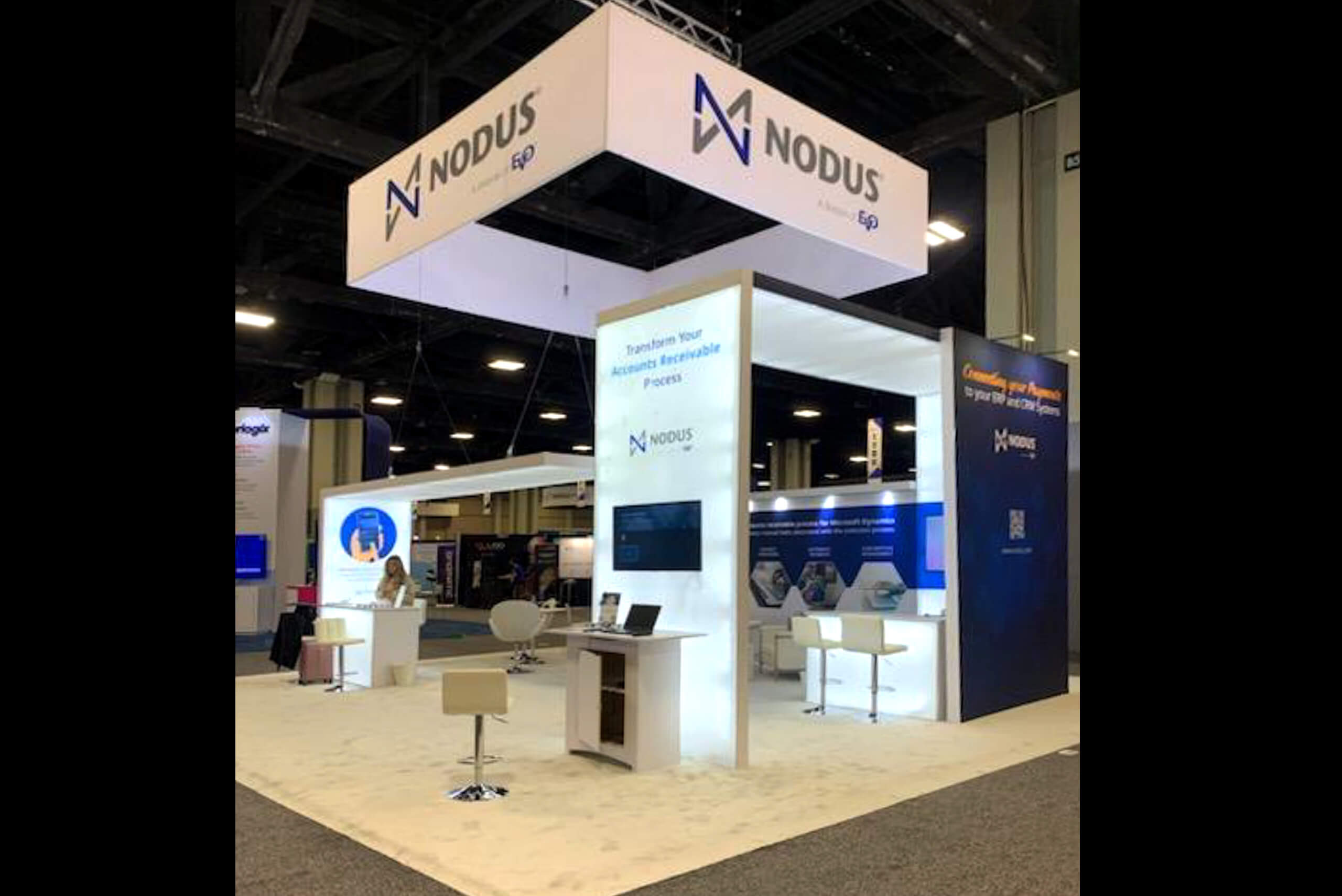 Nodus 30x30 trade show booth booth rentals at Community Summit North America
