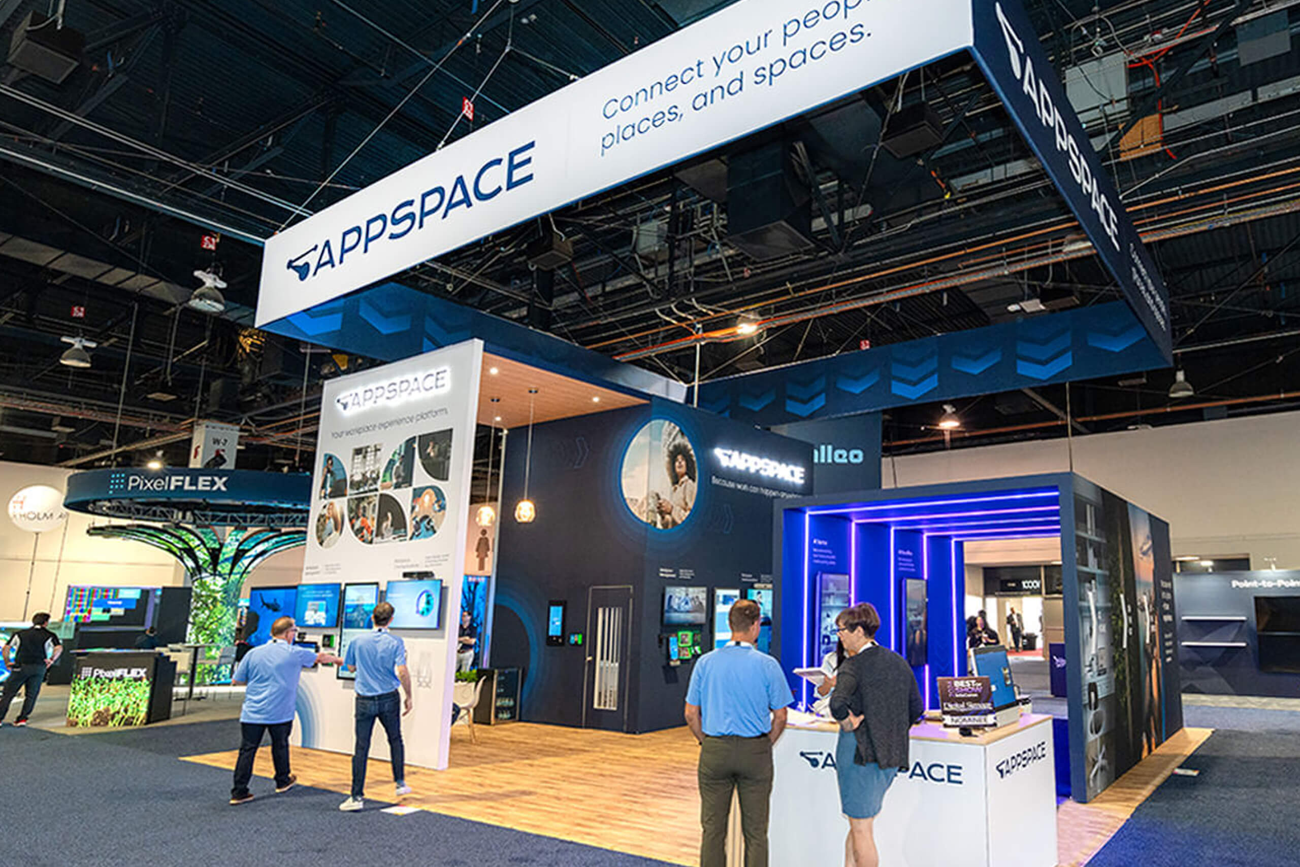 Appspace 30x30 trade show exhibit rentals at infoComm