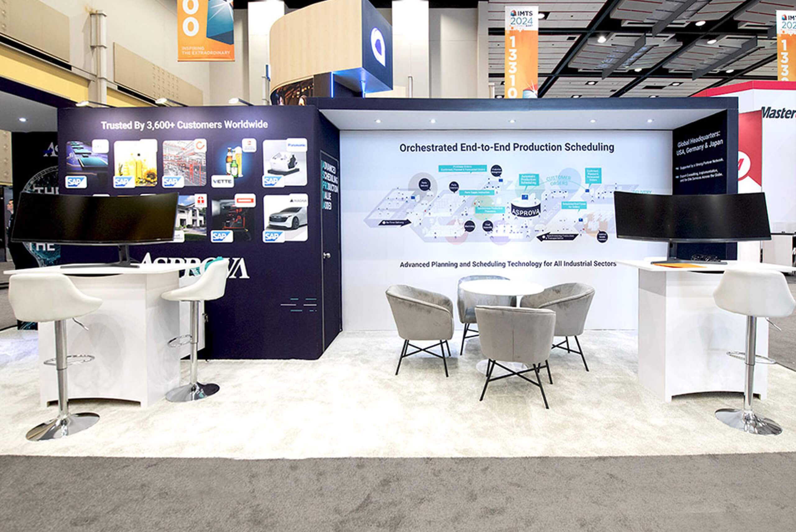 Asprova 10x30 exhibit rental at IMTS Show