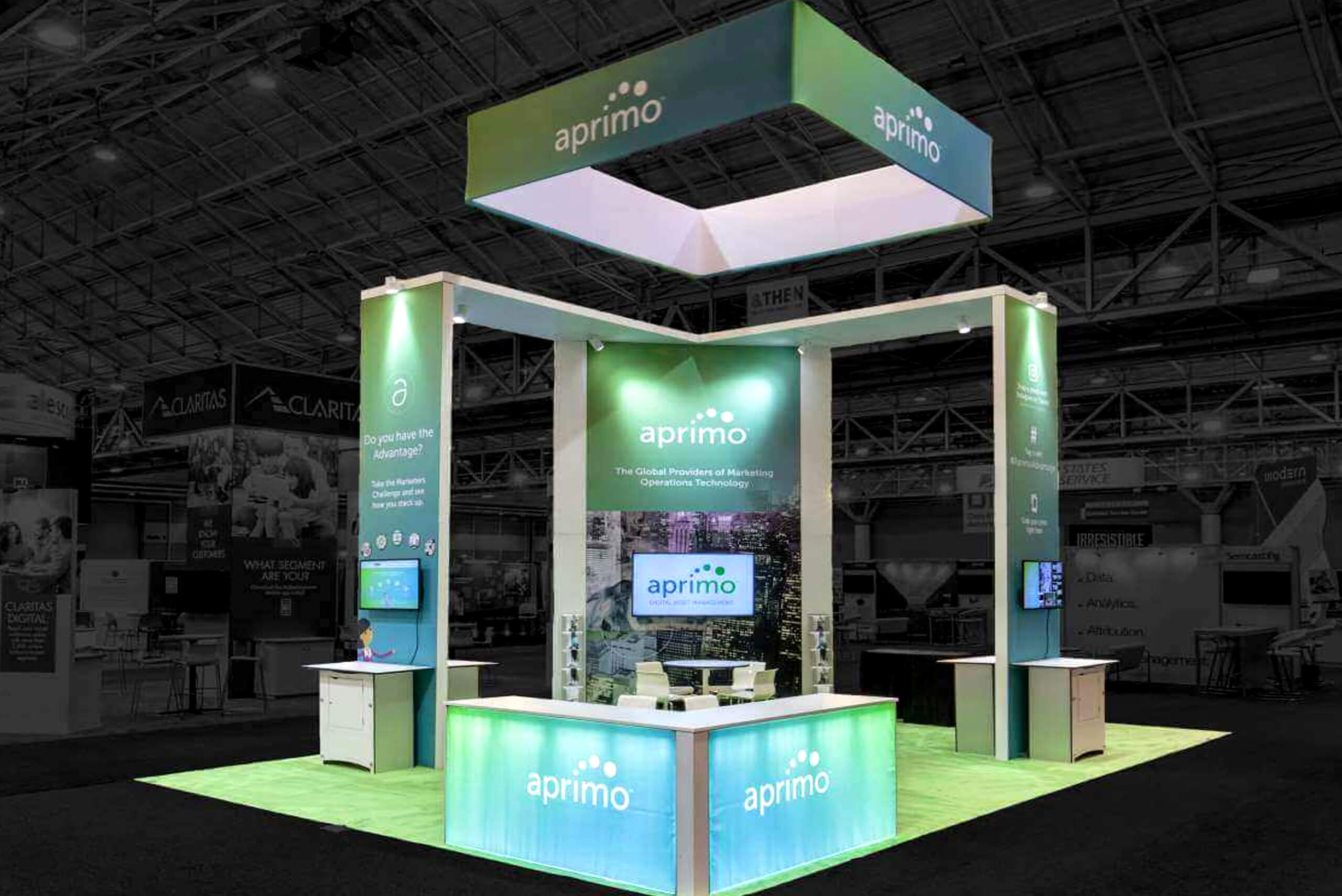 Aprimo 20x30 trade show booth rental at DEMA