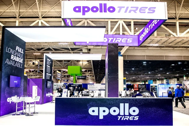 Apollo Tires 40x50 custom booth rentals at TMC Annual Meeting