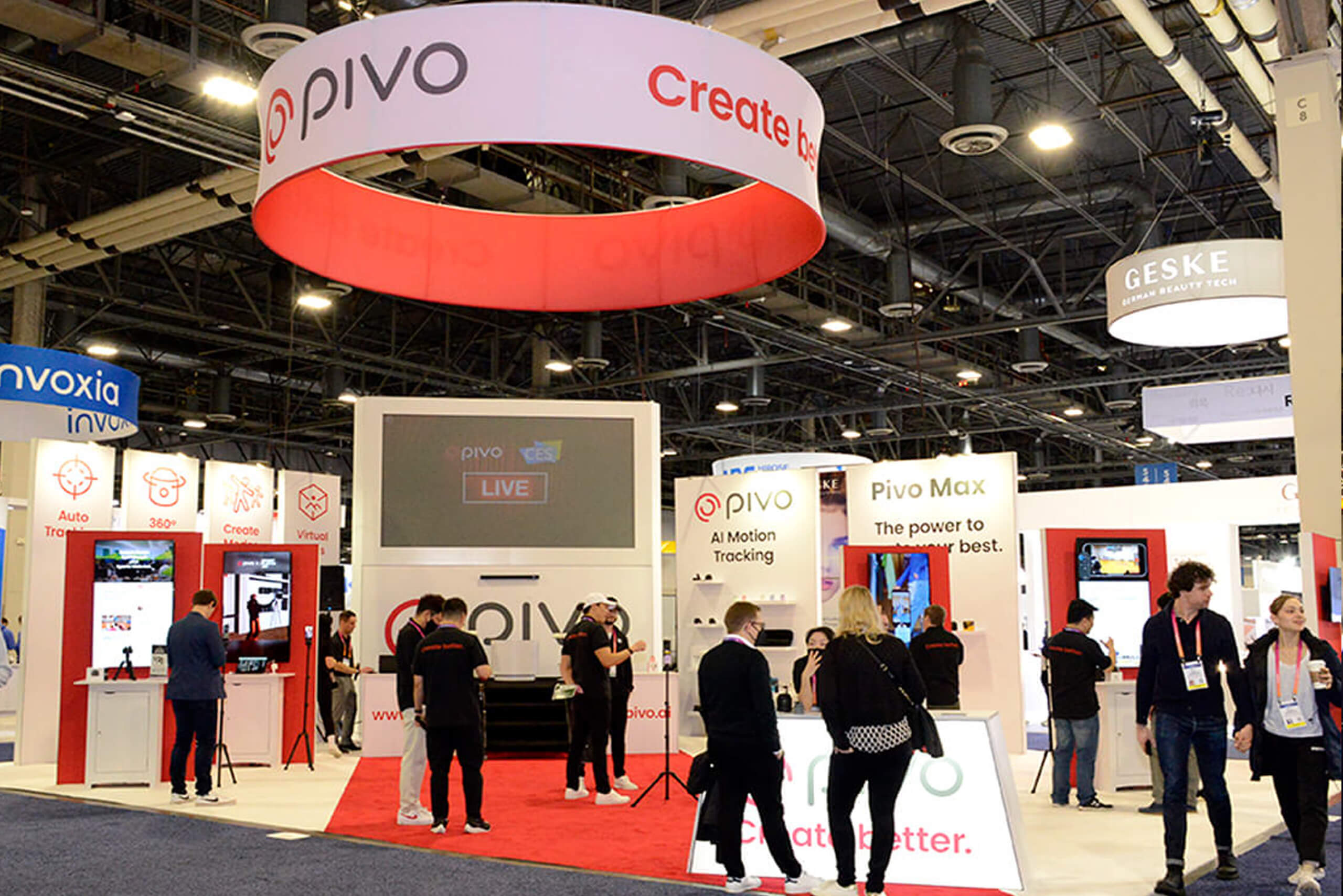 Pivo 30x40 exhibit rentals at CES show, Las Vegas