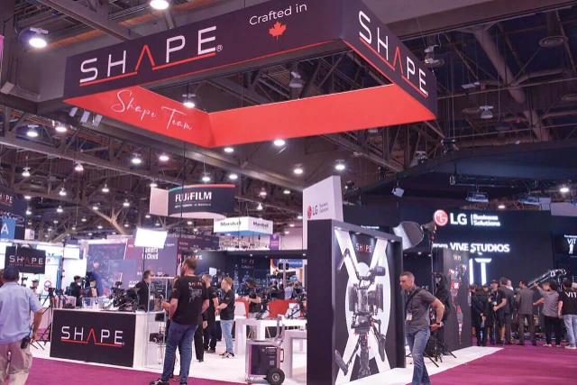 Shape 30x30 trade show booth rentals at NAB show