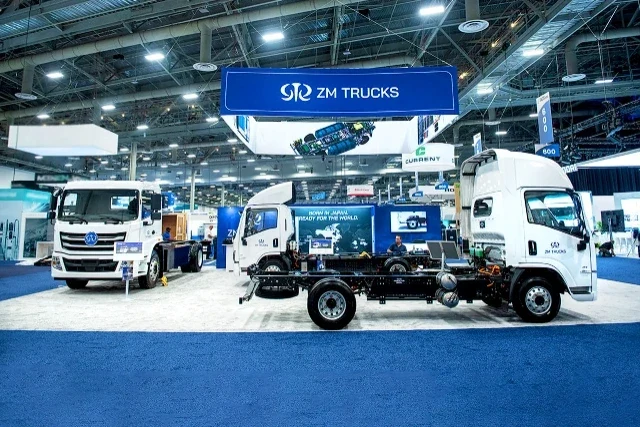 ZM Trucks 40x50 custom booth rentals at ACT Expo
