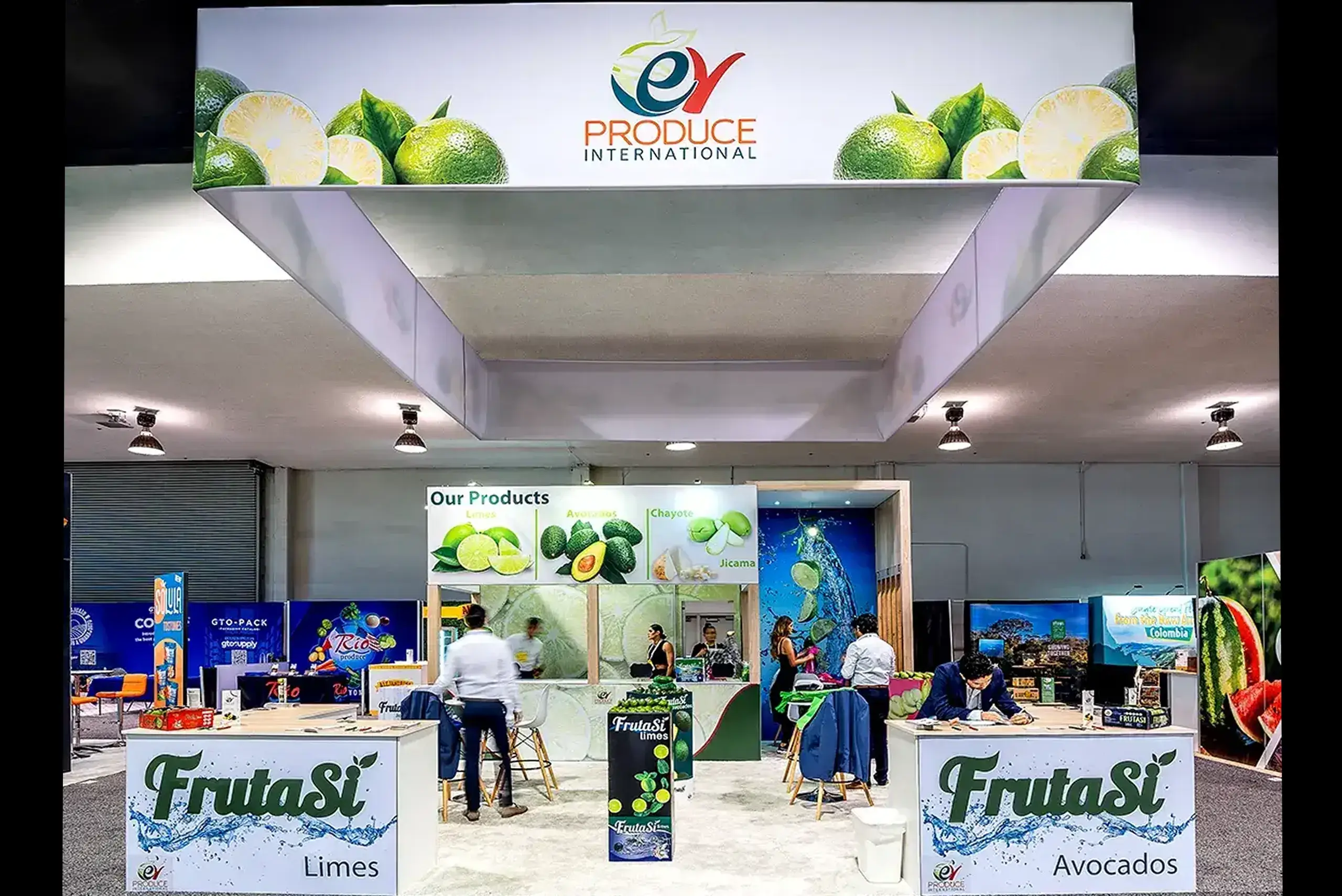 ev PRODUCE 20x20 custom booth rental at The Global Produce & Floral Show