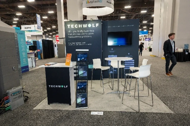 TECHWOLF 10x10 trade show display at HR Tech