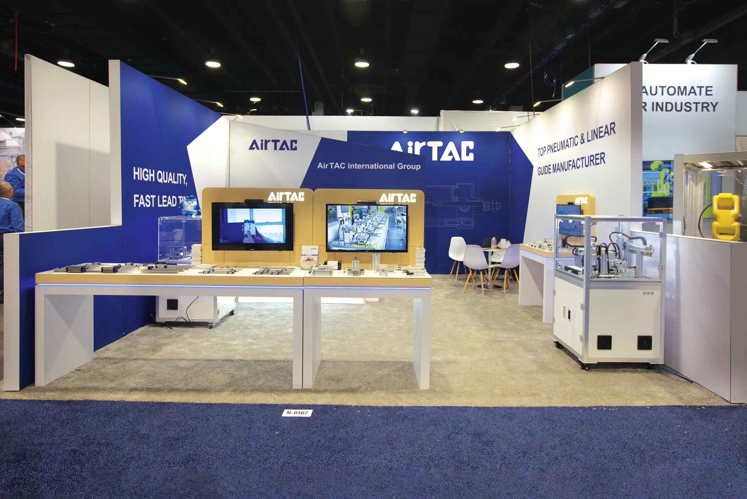 AirTAC 20x20 booth rental at Pack Expo International