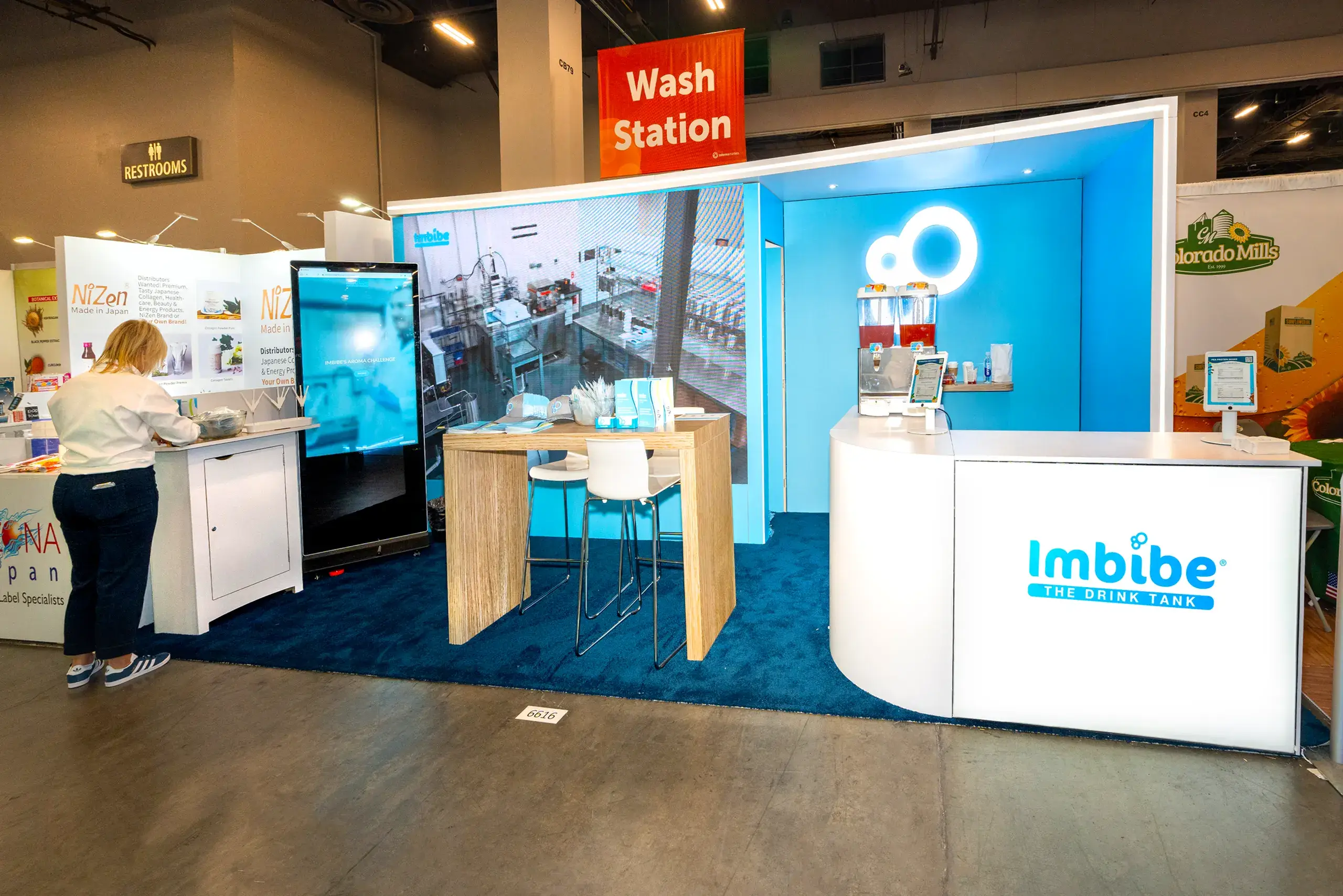 Imbibe 10x20 booth rental at SupplySide West