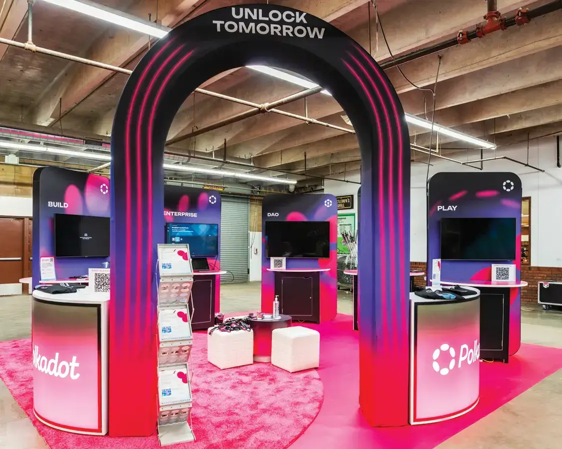 20x20 Trade Show Booth AT ETH Denver Show 2025