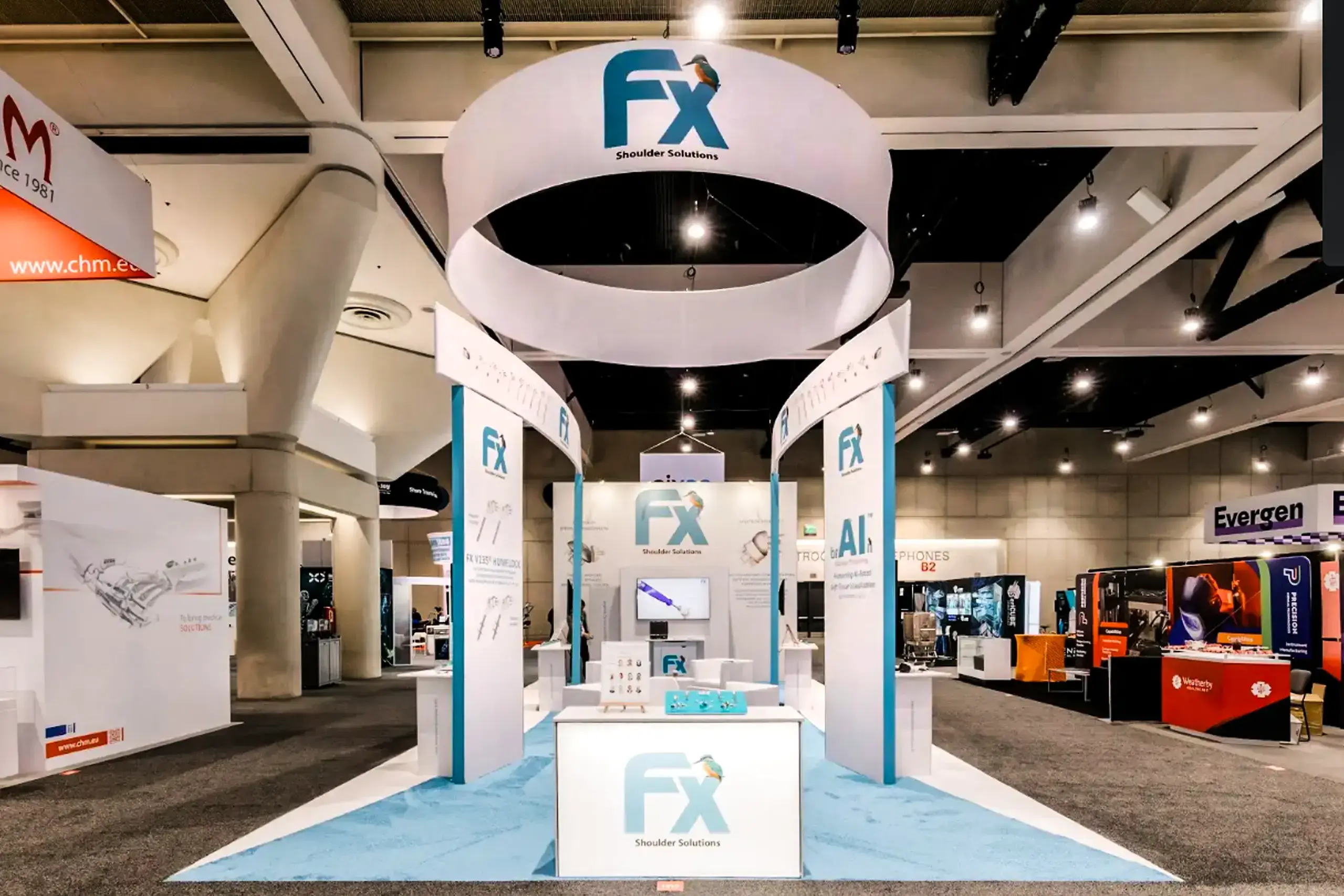 Custom Trade Show Booth with Motion Lighting