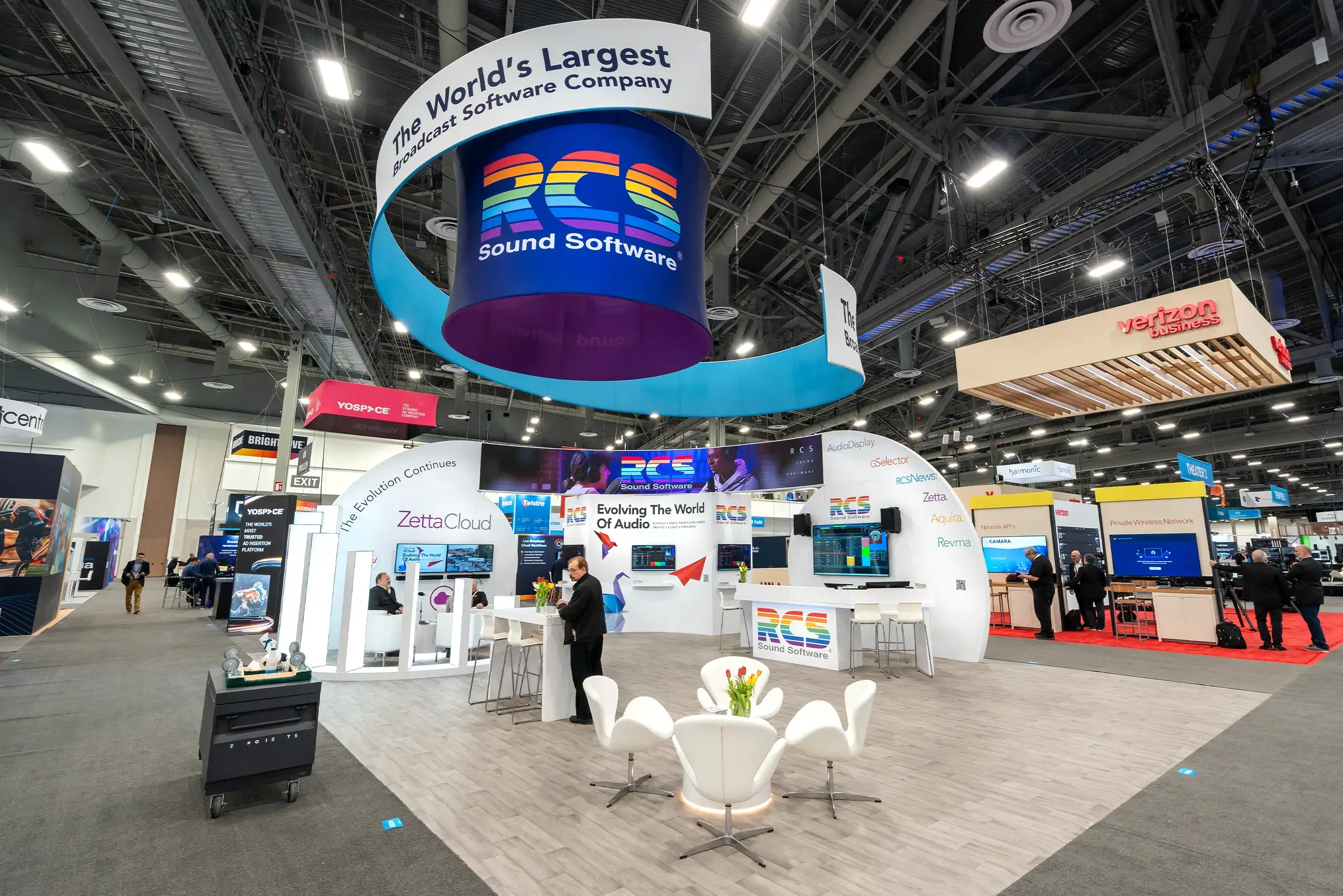 RCS 30x40 trade show exhibit rental at NAB show