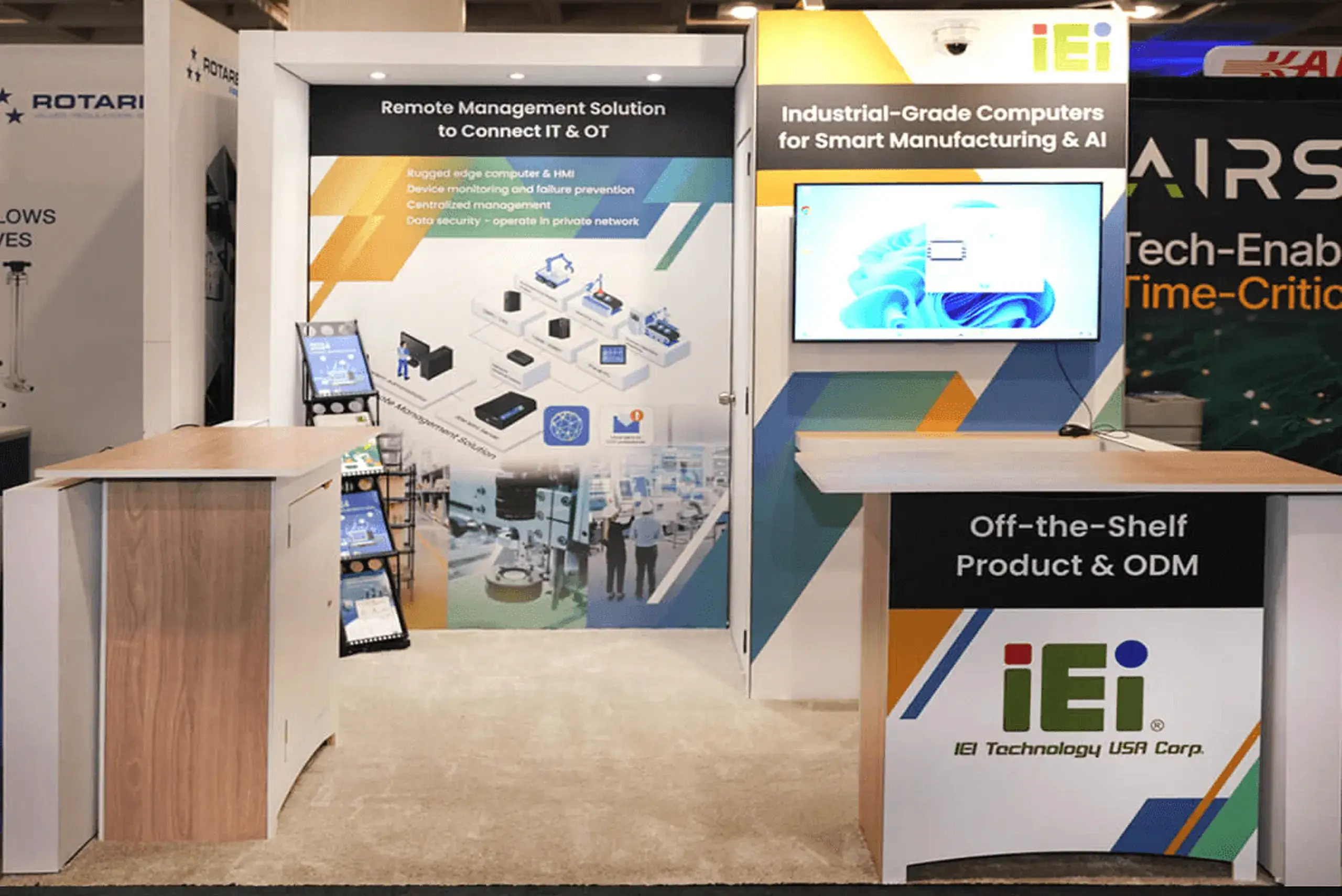 iEi Technology 10×10 Trade Show display at Semicon West Show