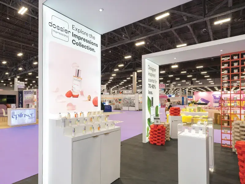 A Trade Show Exhibit with the Dossier