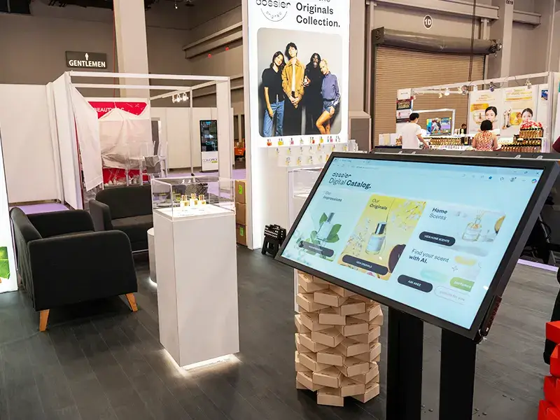 A Trade Show Exhibit with the Dossier