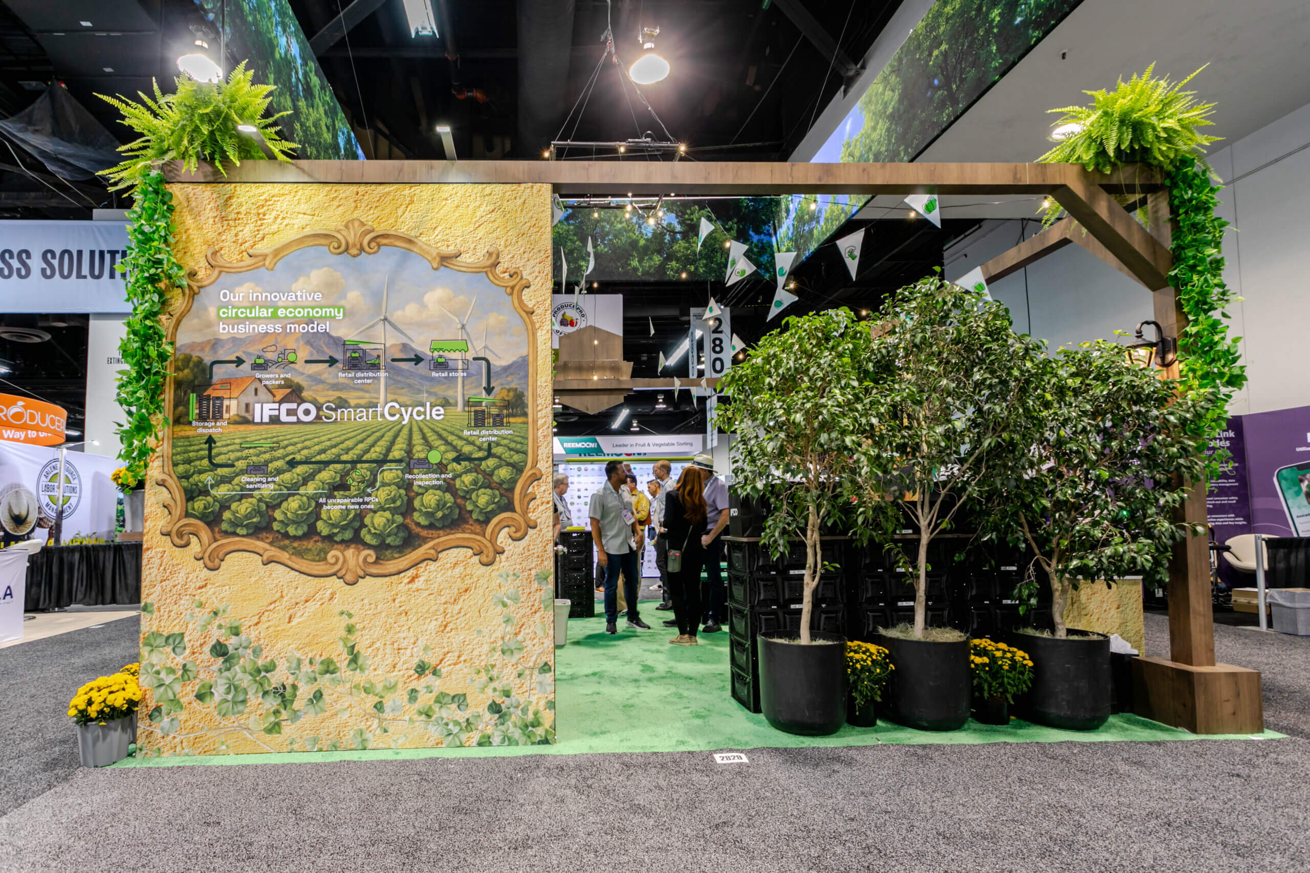 Branded feature wall 