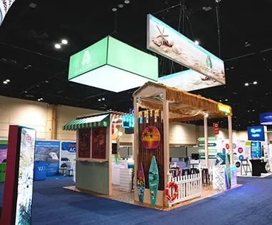 Coastal vibes on the show floor