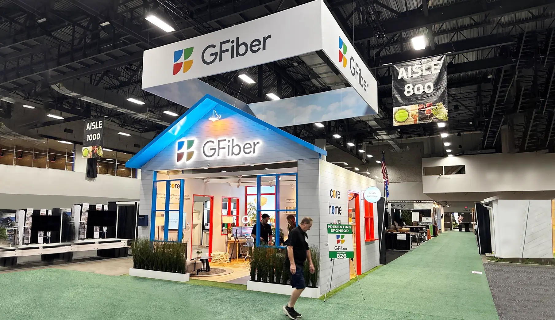 20x20 Gfiber Trade Show Booth Rental!
