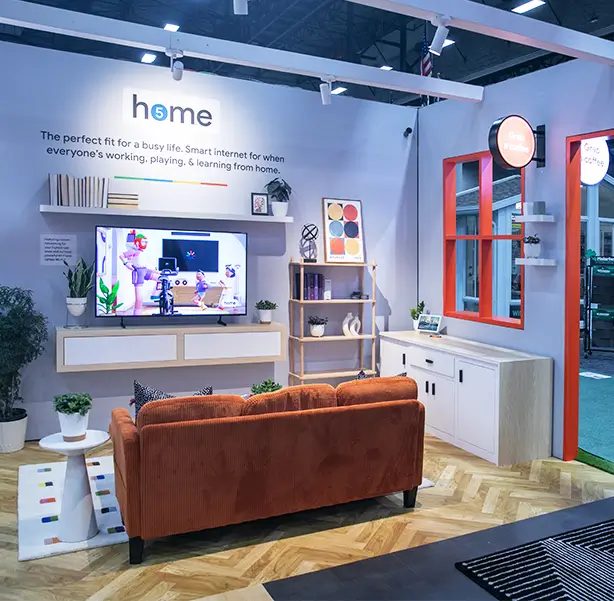 20x20 Gfiber Trade Show Booth Rental!