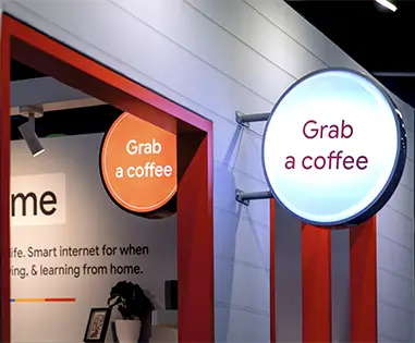 'Grab a Coffee' Blade Signage
