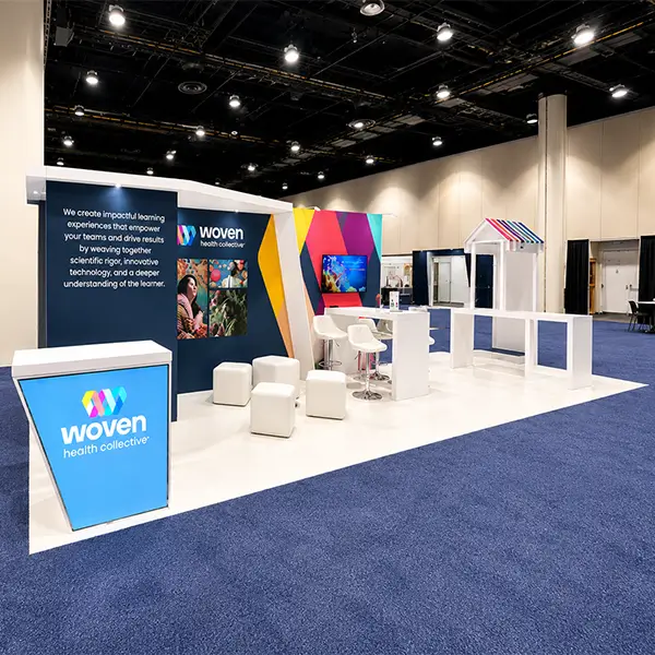 Trade Show Display for Woven at LTEn, Designed and Built by Exponents in Kissimmee, FL