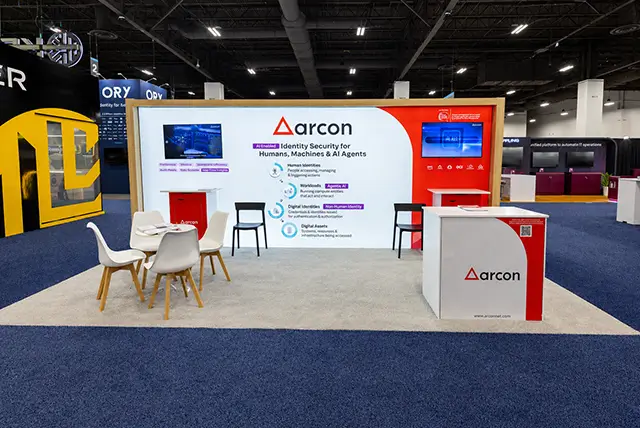 10x20 Trade Show Display for Arcon at Identiverse, Designed and Built by Exponents in Las Vegas